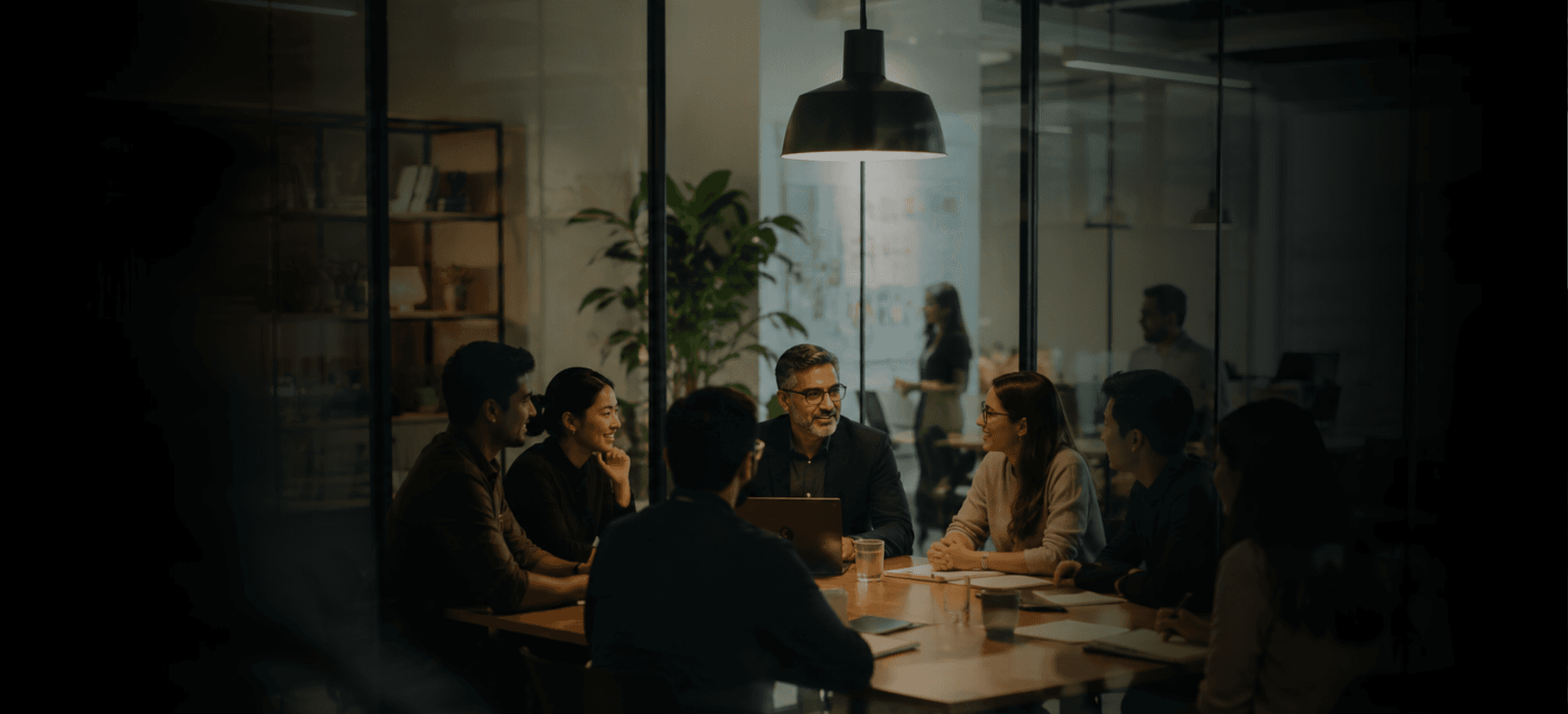 BossMagics team in a meeting room